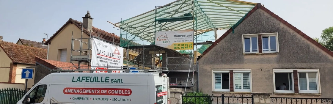 Agrandissement et surélévation de maison à Chartres